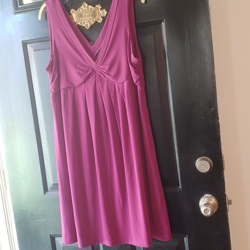 Purple/burgandy XL flowy dress